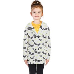 Boo! Bat Rain - Halloween Decor  Kids  Double Breasted Button Coat by ConteMonfrey