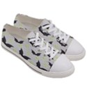 Boo! Bat Rain - Halloween Decor  Men s Low Top Canvas Sneakers View3