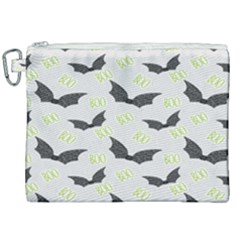 Boo! Bat Rain - Halloween Decor  Canvas Cosmetic Bag (xxl) by ConteMonfrey