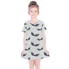 Boo! Bat Rain - Halloween Decor  Kids  Simple Cotton Dress by ConteMonfrey