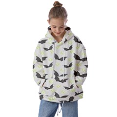 Boo! Bat Rain - Halloween Decor  Kids  Oversized Hoodie by ConteMonfrey