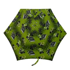 Ocultism Wicca Real Witch Halloween  Mini Folding Umbrellas by ConteMonfrey