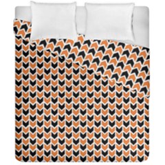 Halloween Plaids Arrow Duvet Cover Double Side (california King Size) by ConteMonfrey