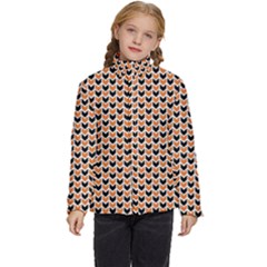 Halloween Plaids Arrow Kids  Puffer Bubble Jacket Coat by ConteMonfrey