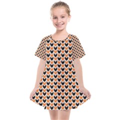 Halloween Plaids Arrow Kids  Smock Dress by ConteMonfrey