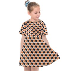 Halloween Plaids Arrow Kids  Sailor Dress by ConteMonfrey