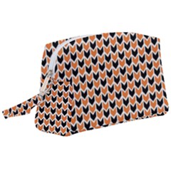 Halloween Plaids Arrow Wristlet Pouch Bag (large) by ConteMonfrey