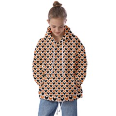 Halloween Plaids Arrow Kids  Oversized Hoodie by ConteMonfrey