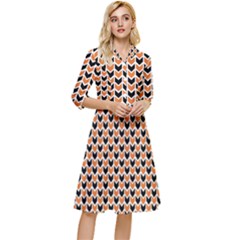 Halloween Plaids Arrow Classy Knee Length Dress by ConteMonfrey