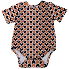 Halloween Plaids Arrow Baby Short Sleeve Onesie Bodysuit by ConteMonfrey