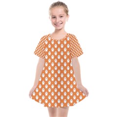 Cute Little Ghosts Halloween Theme Kids  Smock Dress by ConteMonfrey