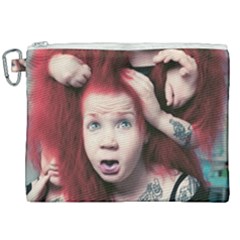 Creepy Monster Student At Classroom Canvas Cosmetic Bag (xxl) by dflcprintsclothing