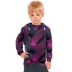 Hexagon Geometric Art Design Kids  Hooded Pullover by Wegoenart