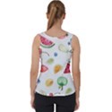 Fruit Summer Vitamin Watercolor Velvet Tank Top View2