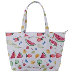 Fruit Summer Vitamin Watercolor Back Pocket Shoulder Bag  by Wegoenart