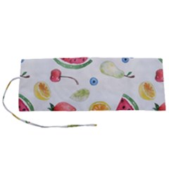 Fruit Summer Vitamin Watercolor Roll Up Canvas Pencil Holder (s) by Wegoenart