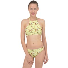 Ice Cream Cone Dessert Racer Front Bikini Set by Wegoenart