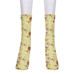 Ice Cream Cone Dessert Crew Socks by Wegoenart