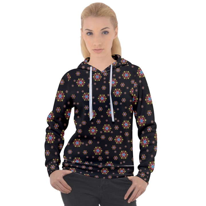 Mandala Drawing Artistic Model Women s Overhead Hoodie