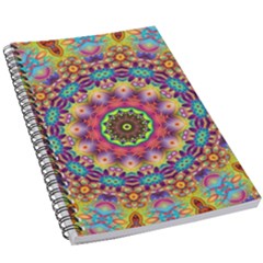 Rosette Mandala Ornament Wallpaper 5 5  X 8 5  Notebook by Wegoenart