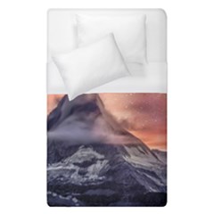 Mountain Cosmos Universe Nature Duvet Cover (single Size) by Wegoenart