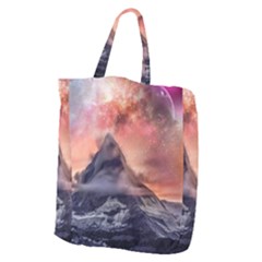 Mountain Cosmos Universe Nature Giant Grocery Tote by Wegoenart