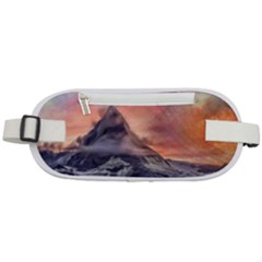 Mountain Cosmos Universe Nature Rounded Waist Pouch by Wegoenart