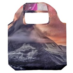 Mountain Cosmos Universe Nature Premium Foldable Grocery Recycle Bag by Wegoenart