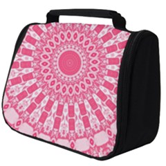 Mandala Pink Abstract Full Print Travel Pouch (big) by Wegoenart