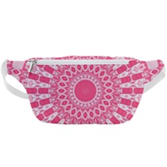 Mandala Pink Abstract Waist Bag  by Wegoenart