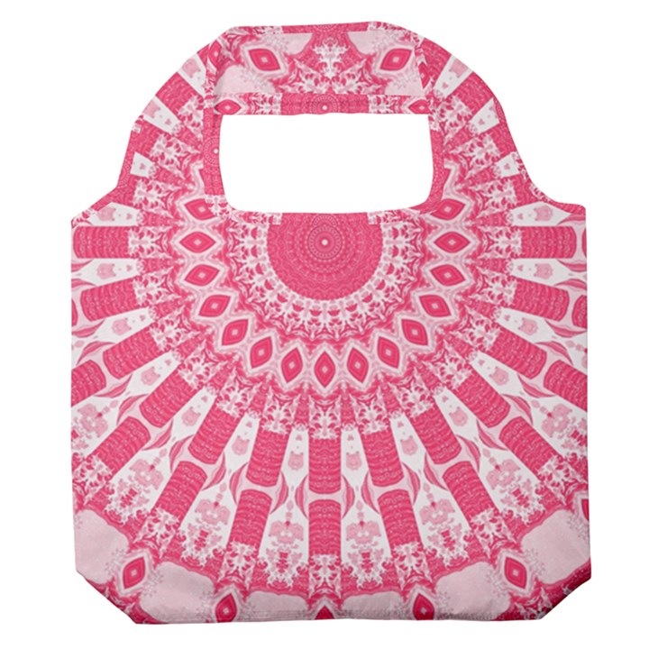 Mandala Pink Abstract Premium Foldable Grocery Recycle Bag