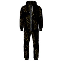 Leaves-01 Hooded Jumpsuit (men) by nateshop