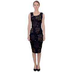 Leaves-01 Sleeveless Pencil Dress by nateshop