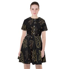 Leaves-01 Sailor Dress by nateshop