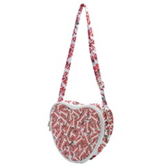 Merry-christmas Heart Shoulder Bag by nateshop