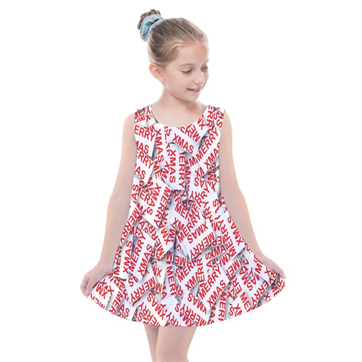 Merry-christmas Kids  Summer Dress