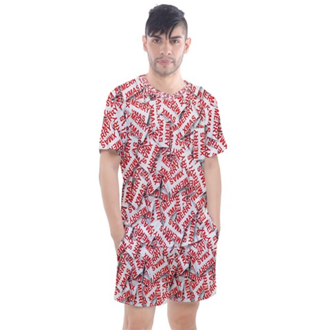 Merry-christmas Men s Mesh Tee And Shorts Set by nateshop