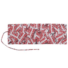 Merry-christmas Roll Up Canvas Pencil Holder (m) by nateshop