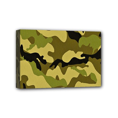 Army Camouflage Texture Mini Canvas 6  X 4  (stretched) by nateshop