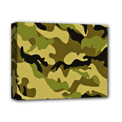 Army Camouflage Texture Deluxe Canvas 14  X 11  (stretched) by nateshop