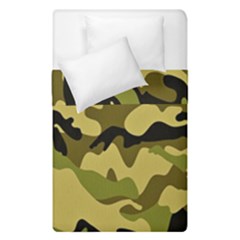 Army Camouflage Texture Duvet Cover Double Side (single Size) by nateshop