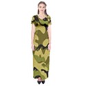 Army Camouflage Texture Short Sleeve Maxi Dress View1