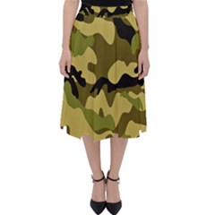 Army Camouflage Texture Classic Midi Skirt by nateshop