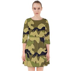 Army Camouflage Texture Smock Dress by nateshop