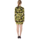 Army Camouflage Texture V-neck Bodycon Long Sleeve Dress View2