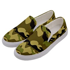 Army Camouflage Texture Men s Canvas Slip Ons by nateshop