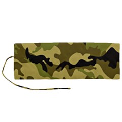 Army Camouflage Texture Roll Up Canvas Pencil Holder (m) by nateshop