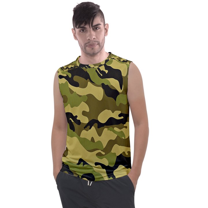 Army Camouflage Texture Men s Regular Tank Top