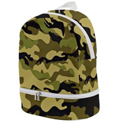 Army Camouflage Texture Zip Bottom Backpack by nateshop