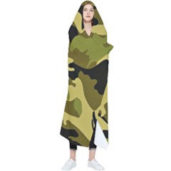 Army Camouflage Texture Wearable Blanket by nateshop